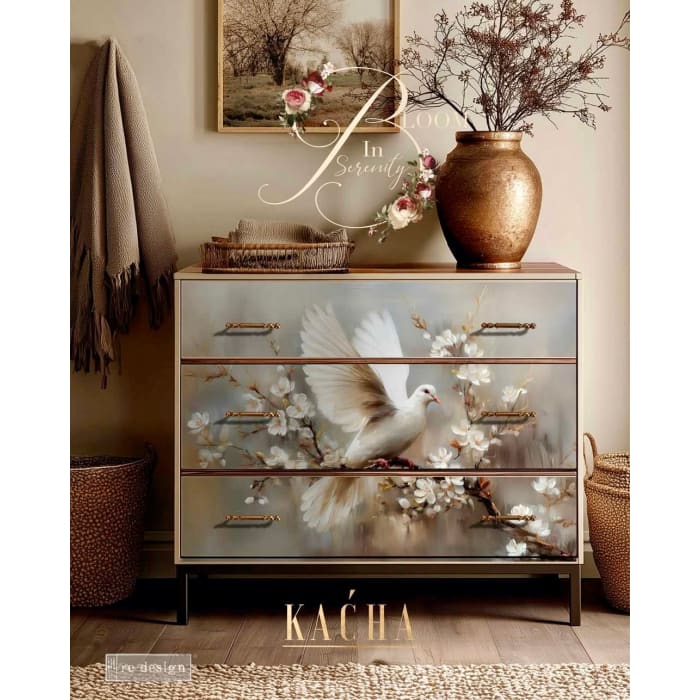 ALABASTER GRACE A1 Decoupage Paper by Redesign with Prima x