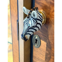 Close up of unique Zebra hardware