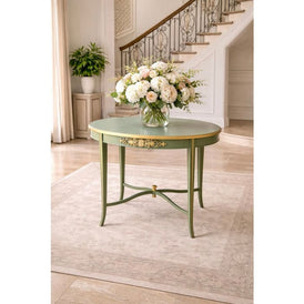 Antique Oval Occasional Table | Luxury Hand-Painted Table