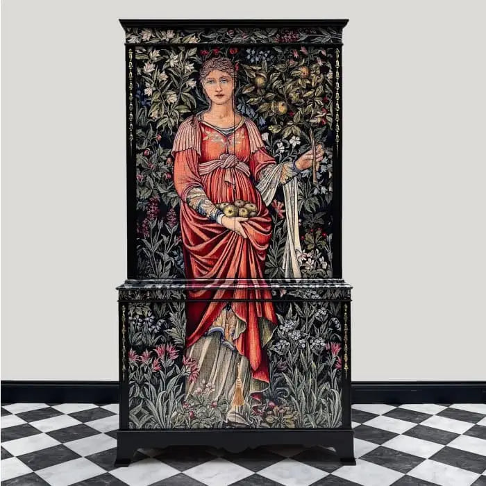 Antique-Style Drinks Cabinet – William Morris Pomona Design