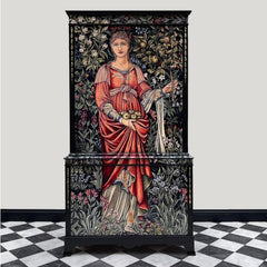Antique-Style Drinks Cabinet – William Morris Pomona Design