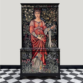 Antique-Style Drinks Cabinet – William Morris Pomona Design