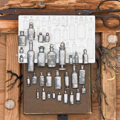 Apothecary Bottles Mould by Redesign With Prima | 5" x 8" x 8mm