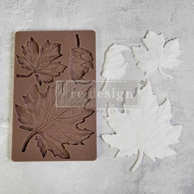 Autumn Leaves Silicone Mould | FALLING LEAVES FANTASY by Redesign With Prima | 5x8” | For Resin, Clay, Chocolate Crafts