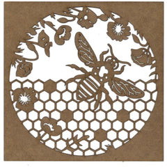 Bee Wood Shape S123 by PolyOnlay Precision Art
