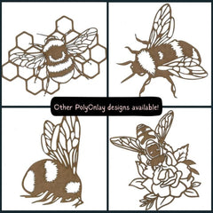 Bee Wood Shape S125 by PolyOnlay Precision Art