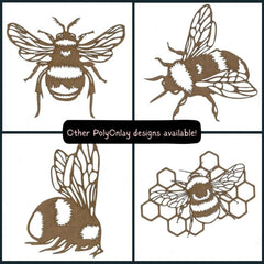 Bee Wood Shape S128 by PolyOnlay Precision Art