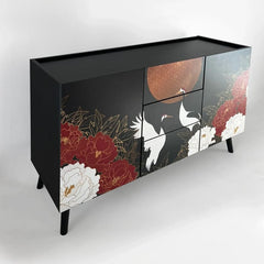 Bespoke Oriental Style Sideboard | Hand-Painted TV Console