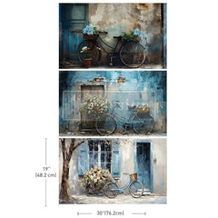 Bike Break Decoupage Tissue Paper by Redesign With Prima 3pk | 19” x 30”