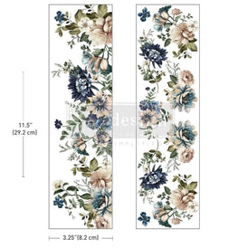 Blue Floral Luxe Transfer | Whispers of Indigo | Redesign with Prima Decal