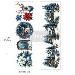 BLUE RIDGE WINTER Luxe Transfer, Redesign with Prima 3.25x11.5”