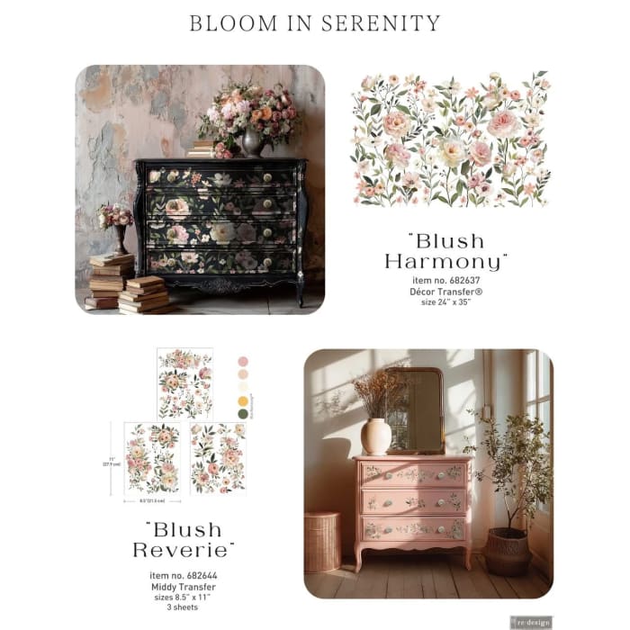 BLUSH HARMONY Large Furniture Transfer by Redesign