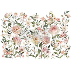Blush Harmony Decor Transfer by Redesign with Prima soft blush floral furniture transfer set