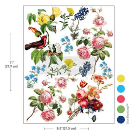 Bright Floral H2O Transfer | Rustic Romance | Redesign with Prima Waterslide Decal