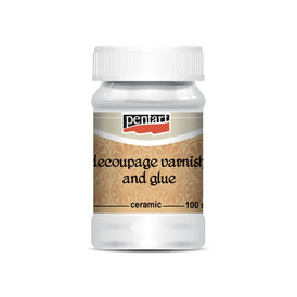 CERAMIC- DECOUPAGE GLUE & VARNISH - 100 ML