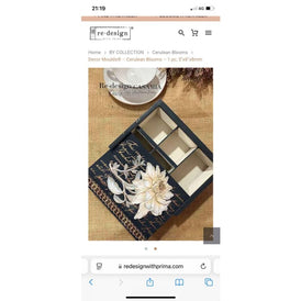 Cerulean Blooms Mould by Redesign With Prima | 5" x 8" x 8mm