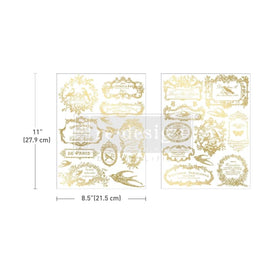 CHANT DU MATIN H2O Transfer Redesign With Prima 8.5x11” | Gold Label Waterslide Decal