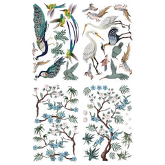 Chinoiserie Furniture Transfer by Belles & Whistles of Dixie Belle | 24” x 37.2”
