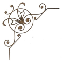 Corner C101 Wood Appliqué Pack of 2 by PolyOnlay Precision Art