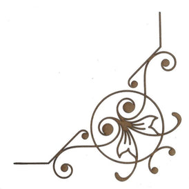 Corner C101 Wood Appliqué Pack of 2 by PolyOnlay Precision Art