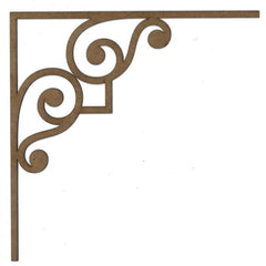 Corner C106 Wood Appliqué Pack of 2 by PolyOnlay Precision Art