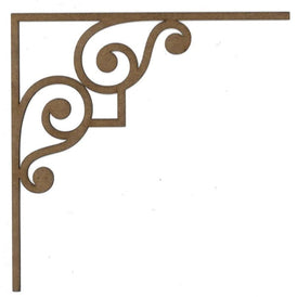 Corner C106 Wood Appliqué Pack of 2 by PolyOnlay Precision Art