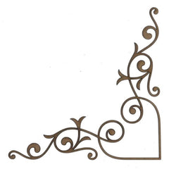 Corner C108 Wood Appliqué Pack of 2 by PolyOnlay Precision Art