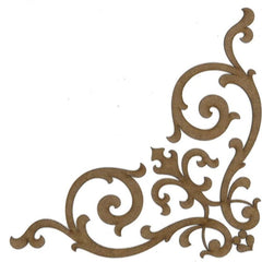 Corner C111 Wood Appliqué Pack of 2 by PolyOnlay Precision Art