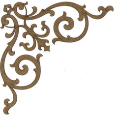 Corner C111 Wood Appliqué Pack of 2 by PolyOnlay Precision Art