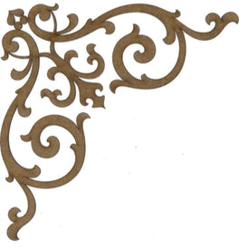 Corner C111 Wood Appliqué Pack of 2 by PolyOnlay Precision Art