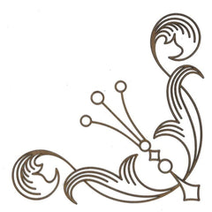 Corner C112 Wood Appliqué Pack of 2 by PolyOnlay Precision Art