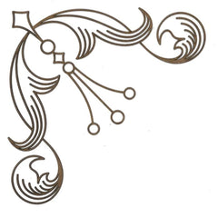 Corner C112 Wood Appliqué Pack of 2 by PolyOnlay Precision Art