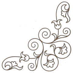Corner C114 Wood Appliqué Pack of 2 by PolyOnlay Precision Art