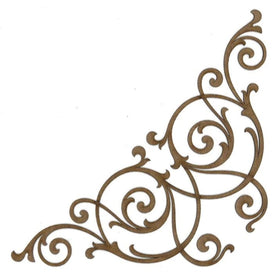 Corner C116 Wood Appliqué Pack of 2 by PolyOnlay Precision Art