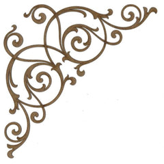Corner C116 Wood Appliqué Pack of 2 by PolyOnlay Precision Art