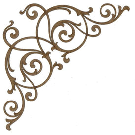 Corner C116 Wood Appliqué Pack of 2 by PolyOnlay Precision Art