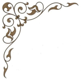 Corner C117 Wood Appliqué Pack of 2 by PolyOnlay Precision Art