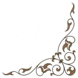 Corner C117 Wood Appliqué Pack of 2 by PolyOnlay Precision Art