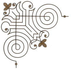Corner C118 Wood Appliqué Pack of 2 by PolyOnlay Precision Art
