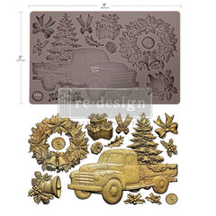 COUNTRY CHRISTMAS DELIVERY Silicone Mould, Redesign with Prima 5x8"