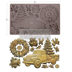 COUNTRY CHRISTMAS DELIVERY Silicone Mould, Redesign with Prima 5x8"