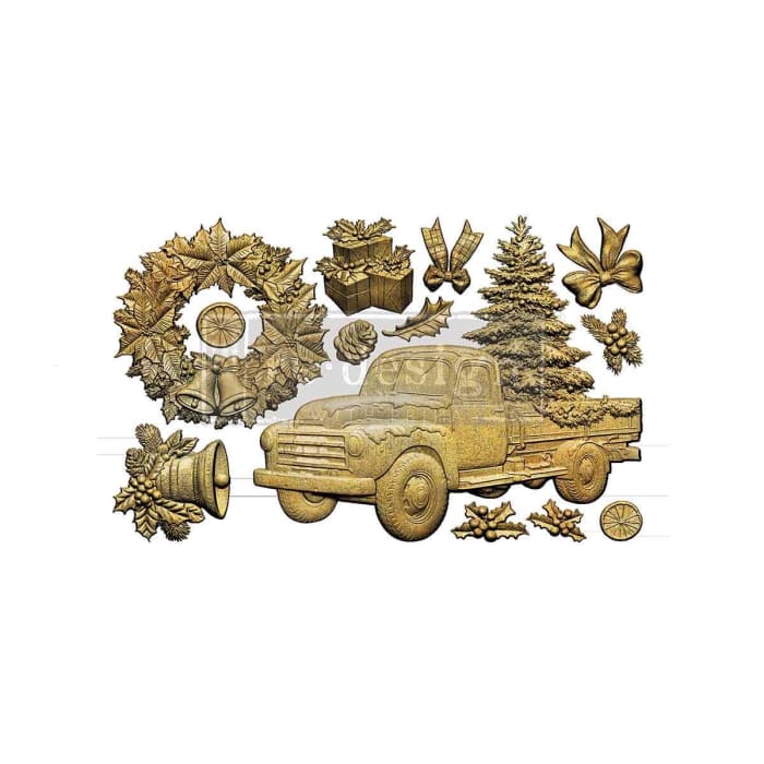 COUNTRY CHRISTMAS DELIVERY Silicone Mould, Redesign with Prima 5x8"
