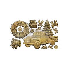 COUNTRY CHRISTMAS DELIVERY Silicone Mould, Redesign with Prima 5x8"