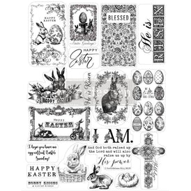 Easter Decor Clear Stamp by Redesign With Prima | 8.5” x 11” | Easter Collection