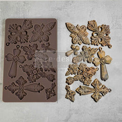 Holy Harmony Decor Mould by Redesign With Prima | 5" x 8" x 8mm | Christmas Collection
