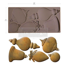 New! BRIGHT BAUBLES Decor Mould by Redesign With Prima | 5" x 10" x 8mm