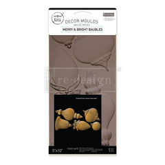 New! BRIGHT BAUBLES Decor Mould by Redesign With Prima | 5" x 10" x 8mm