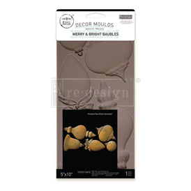 New! BRIGHT BAUBLES Decor Mould by Redesign With Prima | 5" x 10" x 8mm