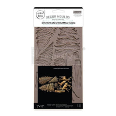 New! EVERGREEN CHRISTMAS MAGIC Decor Mould by Redesign With Prima | 5" x 10" x 8mm