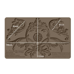 Kacha Majestic Flourish Decor Mould by Redesign With Prima | 5” x 8” x 8mm